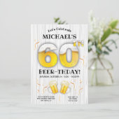 60e verjaardag van de bierpartij Mijlsteen Kaart (Staand voorkant)