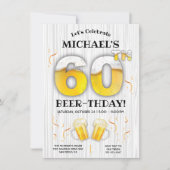 60e verjaardag van de bierpartij Mijlsteen Kaart (Voorkant)
