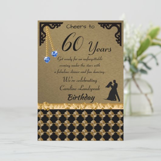 60e verjaardag van de blauwe Pareltjes van de Part Kaart (Staand voorkant)