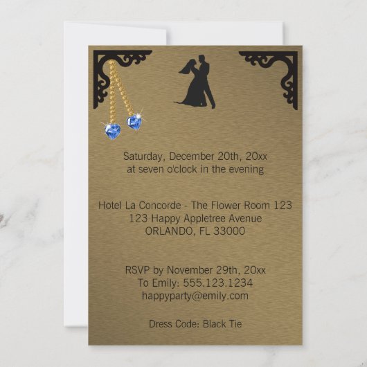 60e verjaardag van de blauwe Pareltjes van de Part Kaart (Achterkant)