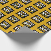 60e verjaardag van de borst en bier tot 60 jaar cadeaupapier (Hoek)