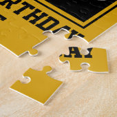 60e verjaardag van de borst en bier tot 60 jaar legpuzzel (Zijkant)