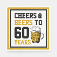 60e verjaardag van de borst en bier tot 60 jaar