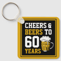 60e verjaardag van de borst en bier tot 60 jaar