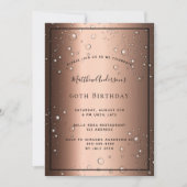 60e verjaardag van de bruine zwarte zeepbellen kaart (Voorkant)