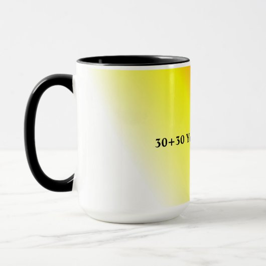 60e verjaardag van de ervaringen mok (Links)