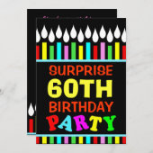 60e verjaardag van de feestdag - Doe het zelf! Kaart (Voorkant / Achterkant)