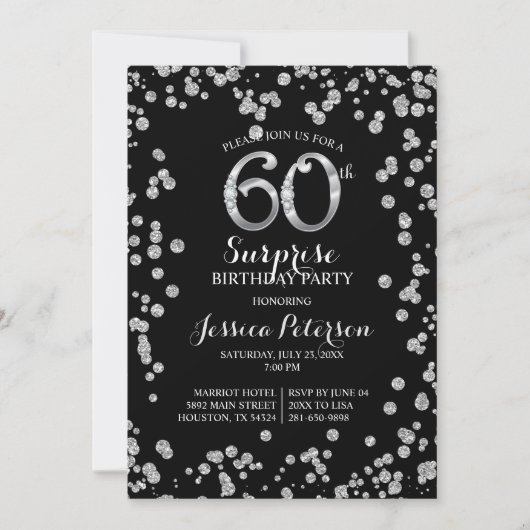 60e verjaardag van de feestdag kaart (Voorkant)