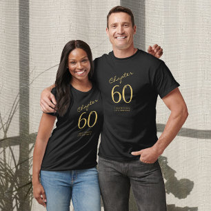 60e verjaardag van de geboorte t-shirt