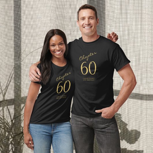 60e verjaardag van de geboorte t-shirt