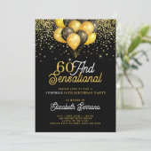 60e verjaardag van de gouden zwarte feestdag in kaart (Staand voorkant)
