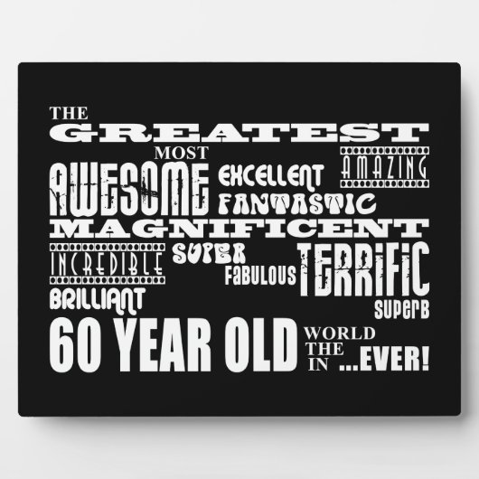 60e verjaardag van de grootste zestigjarige verjaa fotoplaat (Voorkant)