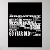 60e verjaardag van de grootste zestigjarige verjaa poster (Voorkant)
