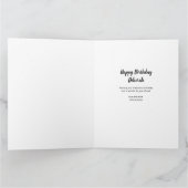 60e verjaardag van de Leopard-foto Gold ballonnen Kaart (Binnen)