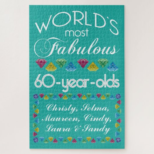 60e verjaardag van de meest verbluffende groep vri legpuzzel (Verticaal)