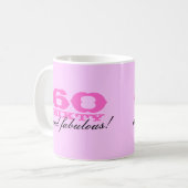 60e verjaardag van de mok van vrouwen | 60 en gewe (Voorkant links)