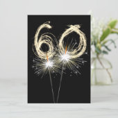 60e verjaardag van de Sparkler Kaart (Staand voorkant)