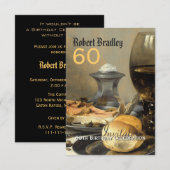60e verjaardag van de  uitnodiging tot het vieren  (Voorkant / Achterkant)