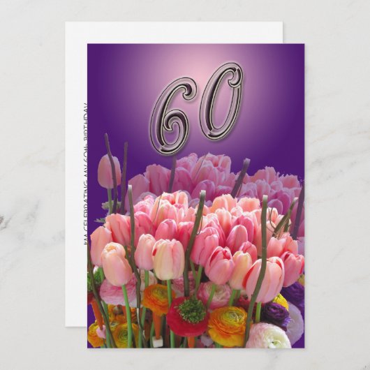 60e verjaardag van de uitnodiging van de Partij va (Voorkant / Achterkant)