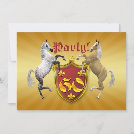 60e verjaardag van de uitnodiging van de partij va (Voorkant)