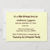 60e verjaardag van de uitnodiging van de Partij va (Achterkant)