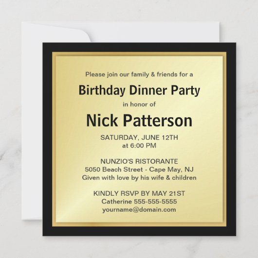 60e verjaardag van de Uitnodigingen van de Partij  (Achterkant)