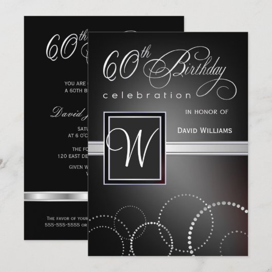 60e verjaardag van de Uitnodigingen van de Partij  (Voorkant / Achterkant)