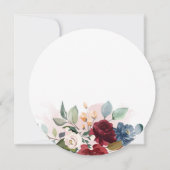 60e verjaardag van de Waterverf Eucalyptus Burgund Kaart (Achterkant)