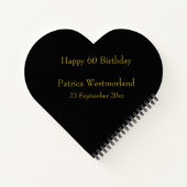 60e verjaardag van de Zwarte Gast van de Dag van d Notitieboek (Achterkant)