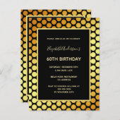 60e verjaardag van de zwarte gouden stippen - uitn briefkaart (Voorkant / Achterkant)
