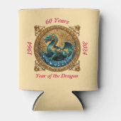 60e verjaardag van Dragon Chinese Zodiac Beer Blikjeskoeler (Voorkant)