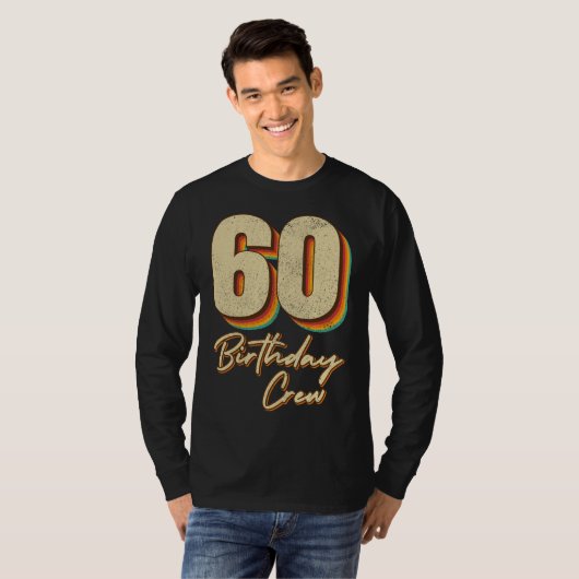60e verjaardag van het 60-jarig Man LS T-Shirt (Voorkant volledig)