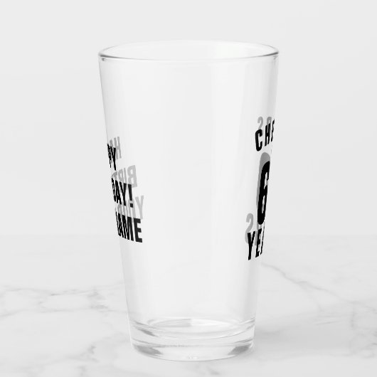 60e verjaardag van het cadeautje van een glazen bu (Rechts)