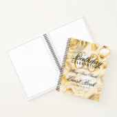 60e verjaardag van het Guestbook Party Floral Gold Notitieboek (Binnen)