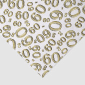 60e verjaardag van het Koel Aantal Patroon Goud/Wi Tissuepapier (Detail)