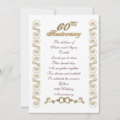60e verjaardag van het ouderenfeest kaart (Voorkant)