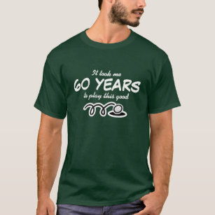 60e verjaardag van het shirt voor mannen   Golfgra