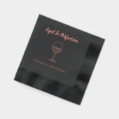 60e verjaardag van perfecte wijn folie servetten (Links)