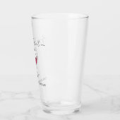 60e verjaardag van perfecte wijn glas (Links)