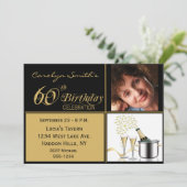 60e verjaardag van uitnodigingen van de partij (Staand voorkant)