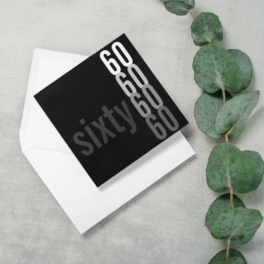 60e verjaardag van uitnodigingen van de partij