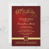 60e verjaardag van uitnodigingen van de partij - f (Achterkant)