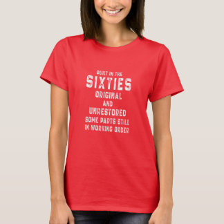 60e verjaardag van vrouwen in de jaren zestig of t-shirt