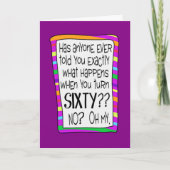 60E VERJAARDAG VERRASSING KAART (Voorkant)
