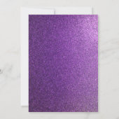 60e verjaardag viering Paarse uitnodiging (Achterkant)