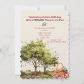 60e verjaardag viering picknick in het park kaart (Voorkant)