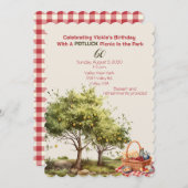 60e verjaardag viering picknick in het park kaart (Voorkant / Achterkant)