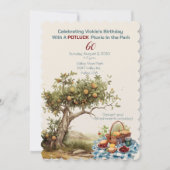 60e verjaardag viering picknick in het park kaart (Voorkant)