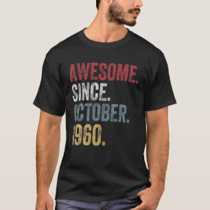 60e verjaardag Vintage 1960 60 jaar oude Mannen W T-shirt