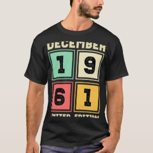60e verjaardag Vintage 1961 60 jaar T-shirt